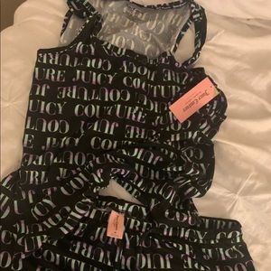 Juicy couture set tank and shorts with drawstring